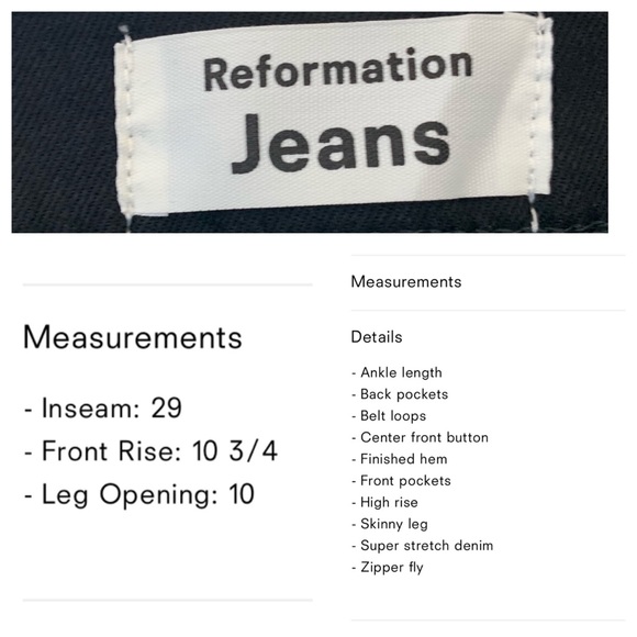 Reformation jeans - Picture 2 of 6